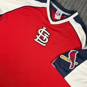 Majestic St. Louis cardinals pullover xl  Baseball Jersey stitched